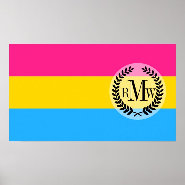 Pansexual Pride flag Poster (Front)
