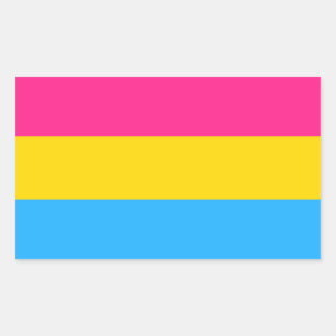 Pansexual Pride flag Rectangular Sticker