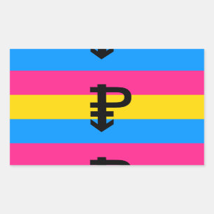 Pansexual Pride Flag Rectangular Sticker