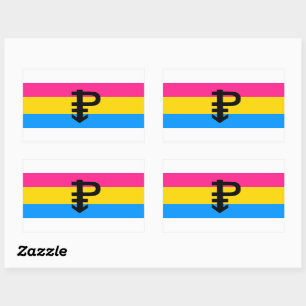 Pansexual Pride Flag Rectangular Sticker