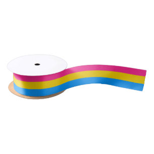 Pansexual Pride Flag Satin Ribbon