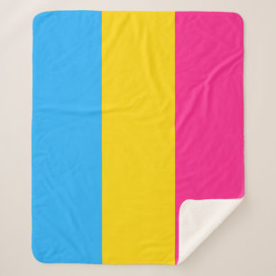 Pansexual Pride Flag Sherpa Blanket