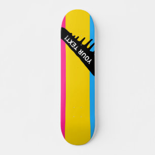Pansexual Pride flag Skateboard