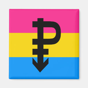 PANSEXUAL PRIDE FLAG STRIPES DESIGN MAGNET