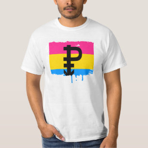 PANSEXUAL PRIDE FLAG STRIPES DESIGN T-Shirt