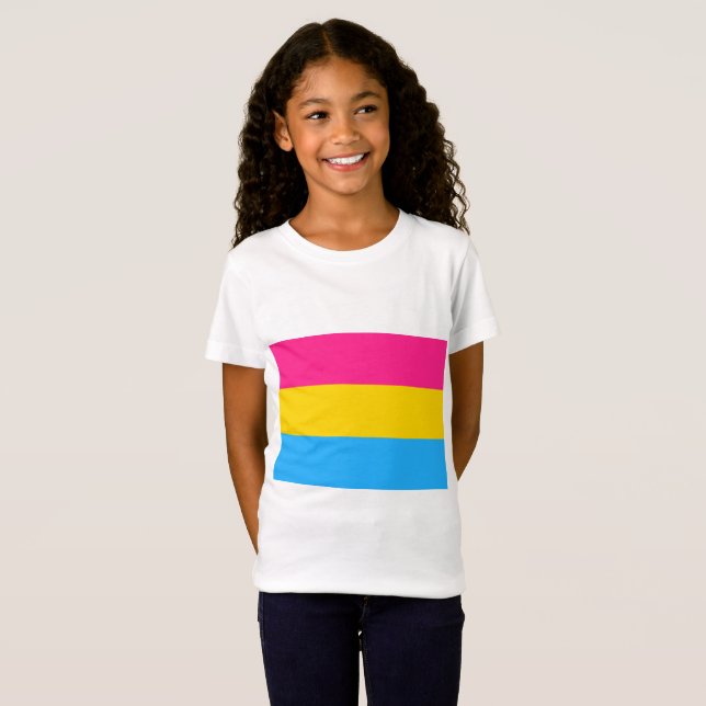 Pansexual Pride Flag T-Shirt (Front Full)