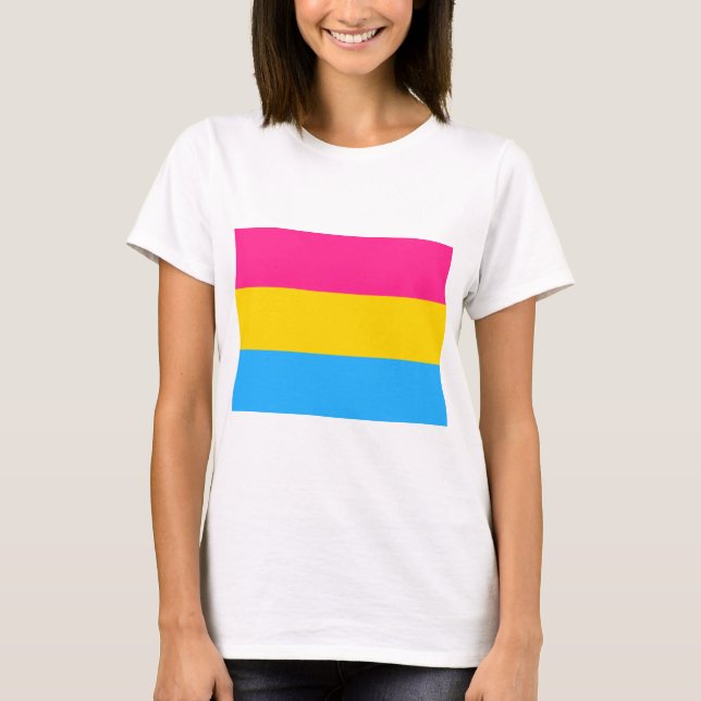 Pansexual Pride Flag T-Shirt (Front)