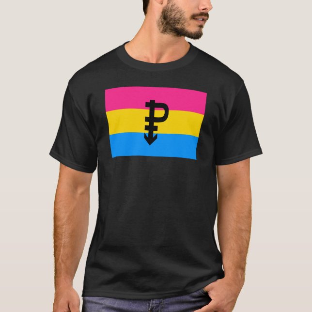 Pansexual Pride Flag T-Shirt (Front)
