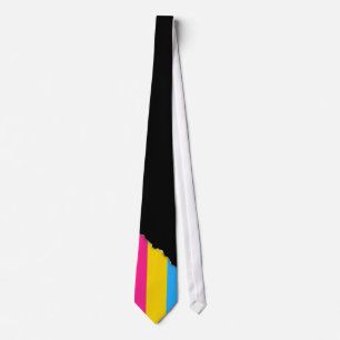 Pansexual Pride flag Tie