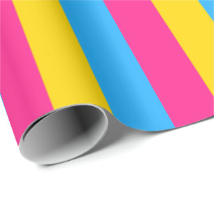 Pansexual Pride Flag Vertical Wrapping Paper
