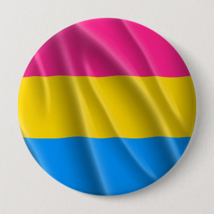 PANSEXUAL PRIDE FLAG WAVY DESIGN - 2014 PRIDE.png 10 Cm Round Badge