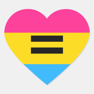 Pansexual Pride Heart Sticker