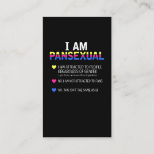 Pansexual Pride LGBT Equal Rights Business Card