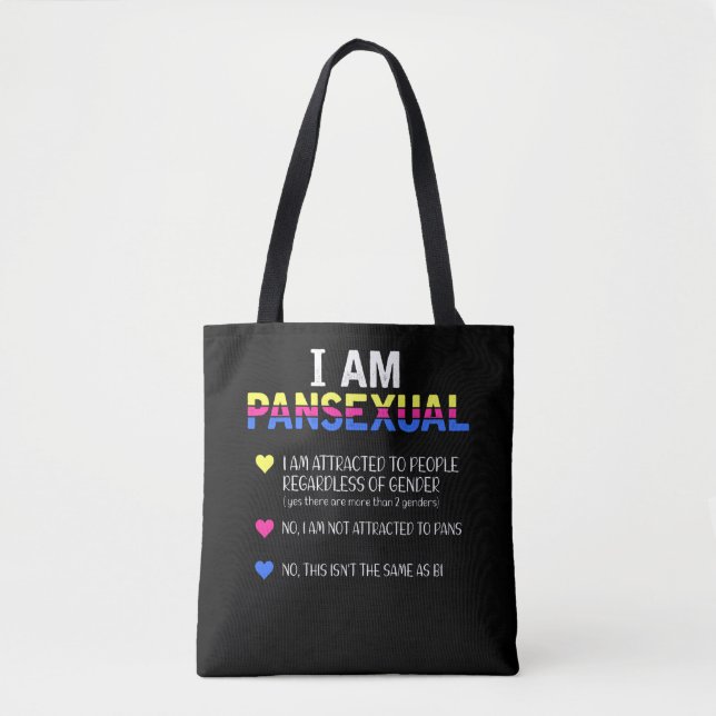 Pansexual Pride LGBT Equal Rights Tote Bag (Front)
