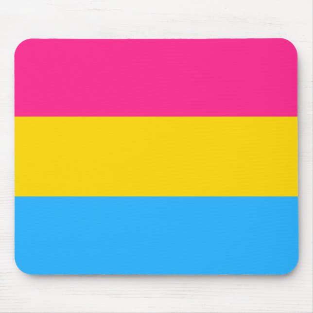 Pansexual Pride Mouse Mat (Front)