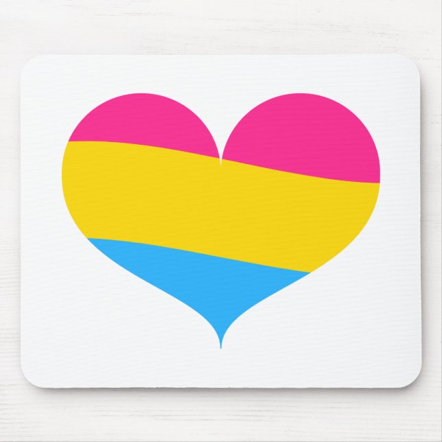Pansexual Pride Mouse Mat (Front)