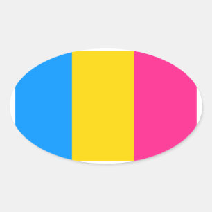 Pansexual Pride Oval Sticker