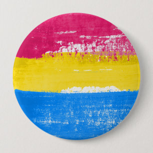 Pansexual Pride Paint 10 Cm Round Badge