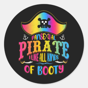 Pansexual Pride Pirate Lgbtq Lgbt Pans Gay Trans P Classic Round Sticker