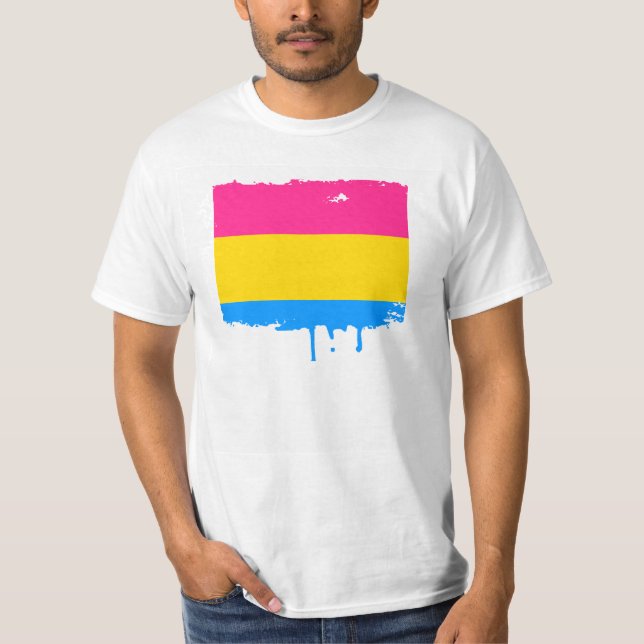 PANSEXUAL PRIDE STRIPES DESIGN T-Shirt (Front)