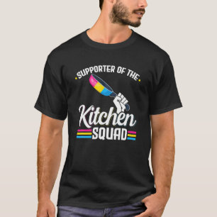 Pansexual Pride Support Kitchen Squad Pansexuality T-Shirt