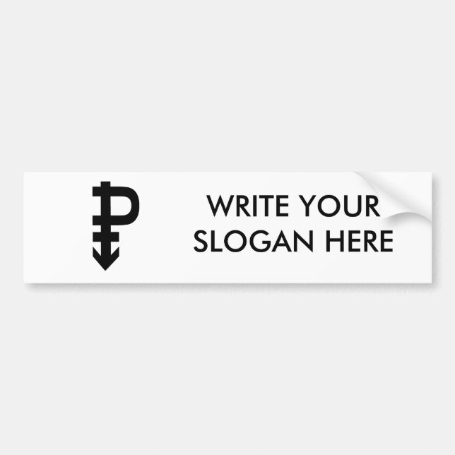 Pansexual Symbol Bumper Sticker (Front)