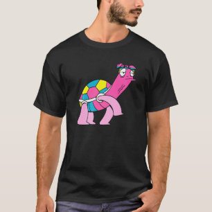 Pansexual Turtle Lgbt Q Cute Animal Pan Pride Flag T-Shirt