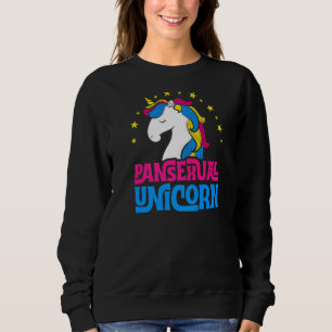 Pansexual Unicorn Girly Majestic Lgbtq Pan Pride A Sweatshirt