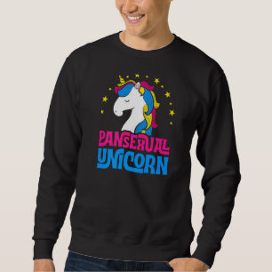 Pansexual Unicorn Girly Majestic Lgbtq Pan Pride A Sweatshirt