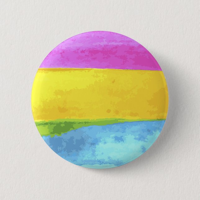 Pansexual Watercolor Button (Front)