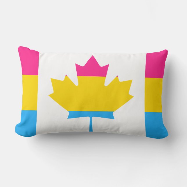 Pansexuality Canadian pride flag Throw Pillow (Front)