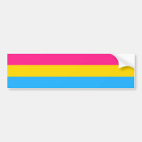 Pansexuality flag Bumper Sticker