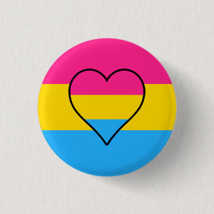 Pansexuality flag button