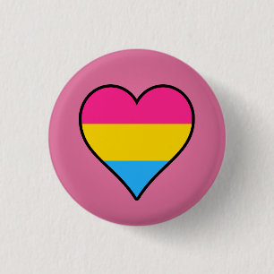 Pansexuality flag button