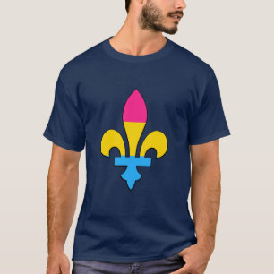 Pansexuality pride fleur-de-lis T-Shirt