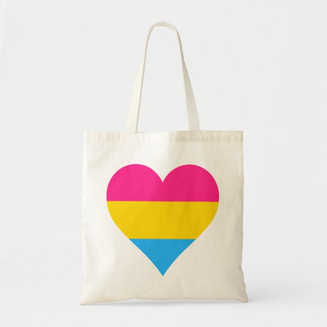 Pansexuality pride hearts Tote Bag (Front)