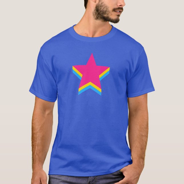 Pansexuality pride stars T-Shirt (Front)