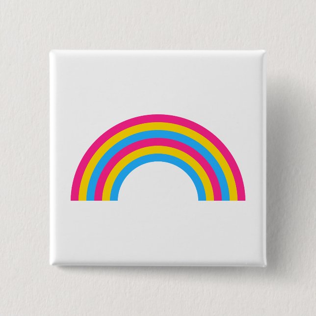 Pansexuality rainbow pride Button (Front)