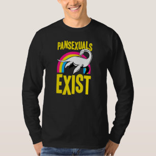 Pansexuals Exist Loch Ness Monster Nessie Pan Prid T-Shirt