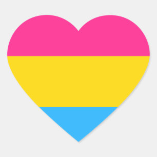 Pansexul Heart Sticker