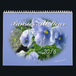 Pansies 2016 Calendar-customise year needed Calendar<br><div class="desc">Some people just love pansies so this calendar is made to delight those people with pictures of pansies every month of the year. Check out the rest of my beautiful and unique calendars by going to my CALENDAR SECTION and to see a large selection of greeting cards and gift items...</div>