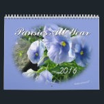 Pansies 2016 Calendar-customise year needed Calendar<br><div class="desc">Some people just love pansies so this calendar is made to delight those people with pictures of pansies every month of the year. Check out the rest of my beautiful and unique calendars by going to my CALENDAR SECTION and to see a large selection of greeting cards and gift items...</div>
