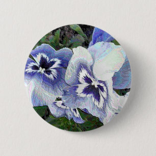 PANSIES 6 CM ROUND BADGE