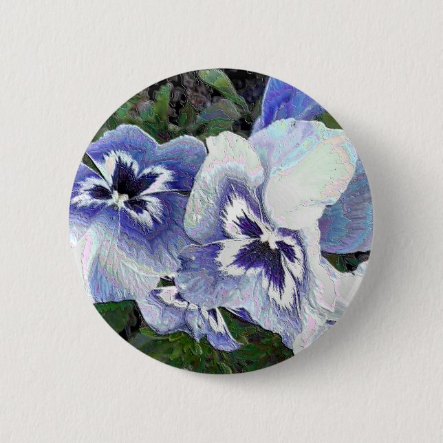 PANSIES 6 CM ROUND BADGE (Front)