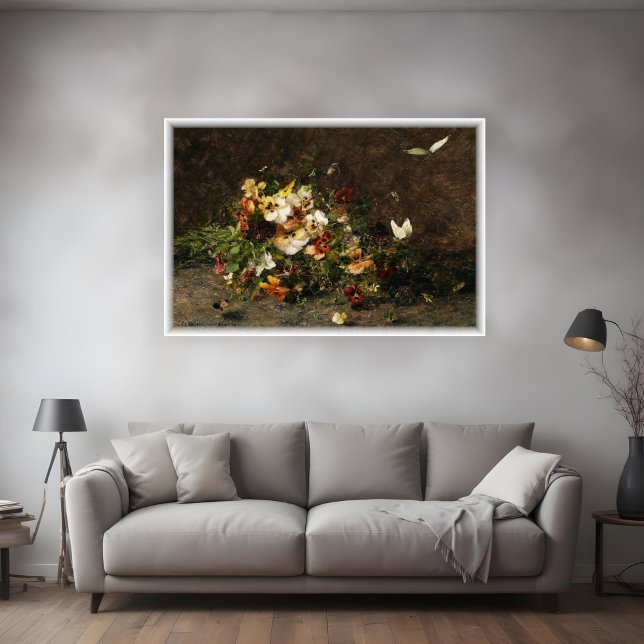 Pansies and butterflies, Wisinger Poster (Creator Uploaded)