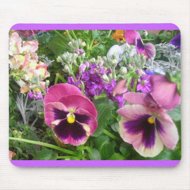 Pansies and More Mouse Mat (Front)