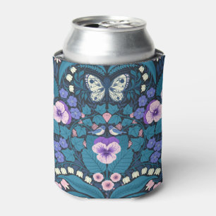 Pansies, birds and butterflies can cooler