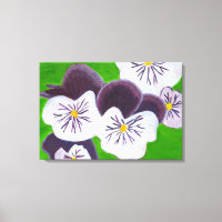 Pansies canvas art 