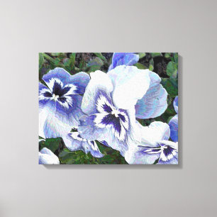 PANSIES CANVAS PRINT