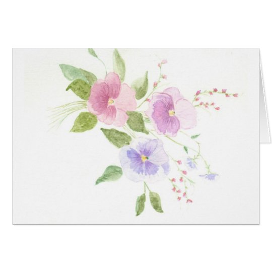 Pansies Card